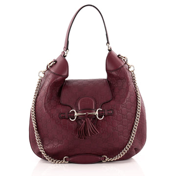 Gucci Emily Hobo Guccissima Leather Medium