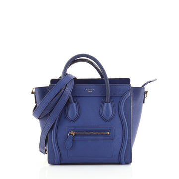 Celine Luggage Bag Grainy Leather Nano
