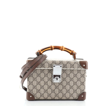 Gucci Bamboo Globe-Trotter Vanity Case GG Coated Canvas