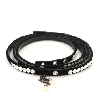 Chanel Double Tour Button Belt Velvet