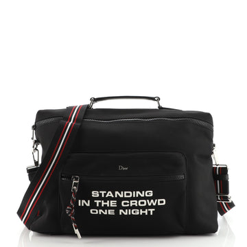 Christian Dior Messenger Bag Printed Canvas Large