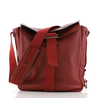 Hermes Vertical Tibet Flap Messenger Clemence MM
