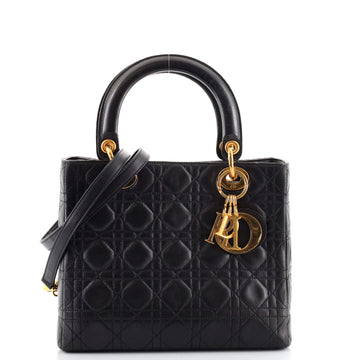 Christian Dior Lady Dior Bag Cannage Quilt Lambskin Medium
