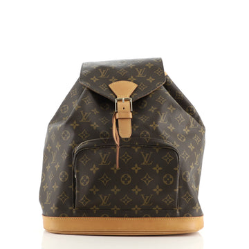 Louis Vuitton Vintage Montsouris Backpack Monogram Canvas GM