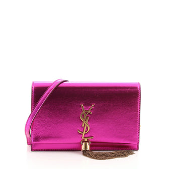 Saint Laurent Classic Monogram Tassel Chain Wallet Leather