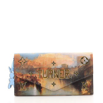 Louis Vuitton Sarah Wallet NM Limited Edition Jeff Koons Turner Print Canvas