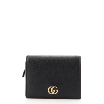Gucci GG Marmont Flap Card Case Leather
