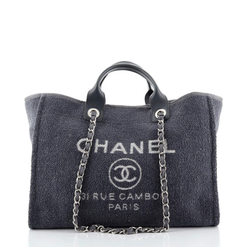Chanel Deauville Tote Lurex Boucle Medium