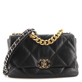 Chanel 19 Flap Bag Quilted Lambskin Large