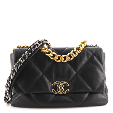 Chanel 19 Flap Bag Quilted Lambskin Large