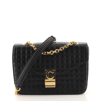 Celine C Bag Quilted Leather Medium