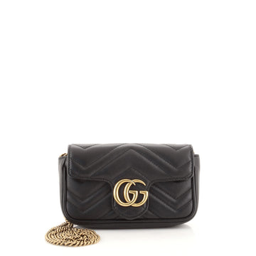 Gucci GG Marmont Flap Bag Matelasse Leather Super Mini