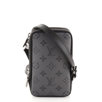 Louis Vuitton Double Phone Pouch Reverse Monogram Eclipse