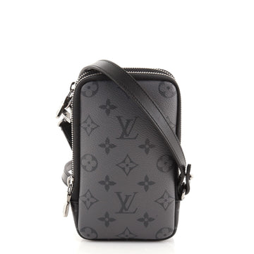 Louis Vuitton Double Phone Pouch Reverse Monogram Eclipse