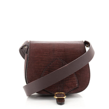 Burberry Bridle Satchel Crossbody Bag Lizard Mini