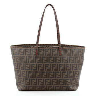 Fendi Roll Tote Zucca Coated Canvas Large