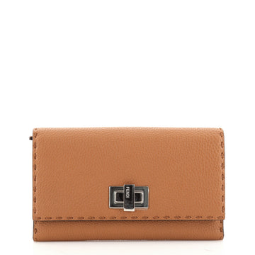 Fendi Selleria Peekaboo Wallet Leather
