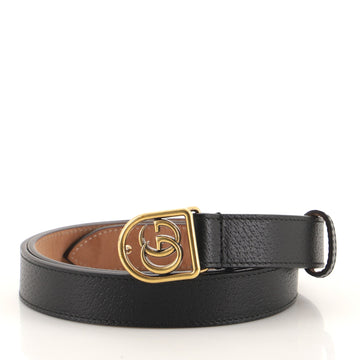 Gucci Framed GG Round Buckle Belt Leather Medium