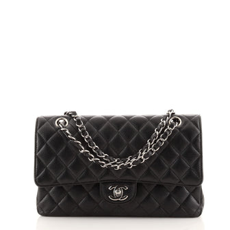 Chanel Classic Double Flap Bag Quilted Caviar Medium