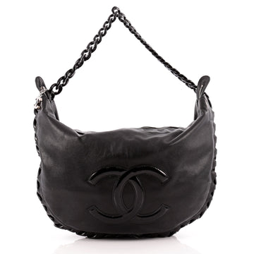 Chanel Resin Modern Chain Hobo Calfskin Medium