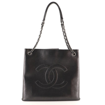 Chanel Accordion Timeless Tote Iridescent Calfskin Large