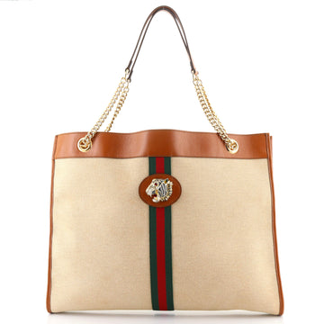 Gucci Rajah Chain Tote Canvas Large