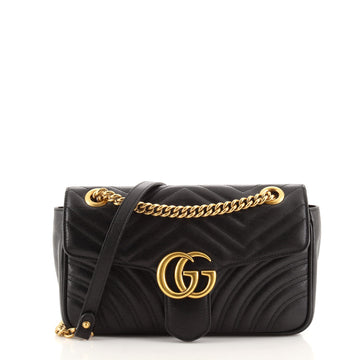 Gucci GG Marmont Flap Bag Matelasse Leather Small