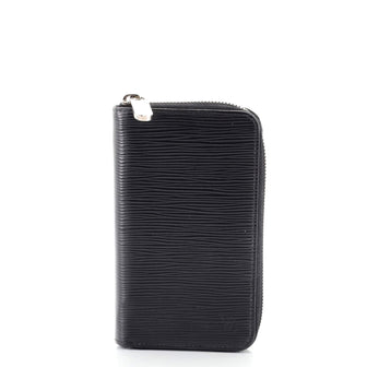 LOUIS VUITTON Epi Zippy Compact Wallet Black 214039