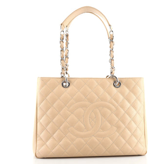Chanel Grand Shopping Tote Quilted Caviar