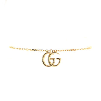 Gucci GG Running Charm Chain Bracelet 18K Yellow Gold