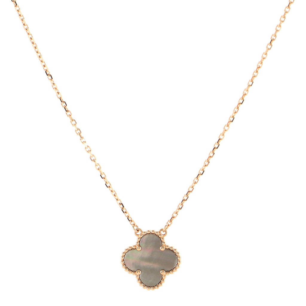 Buy Van Cleef & Arpels Vintage Alhambra Rose Gold Of VCA Necklaces White  For Vintage Alhambra