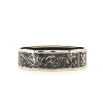 Hermes Bangle Bracelet Printed Enamel Wide