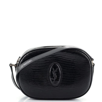 Saint Laurent Le 61 Camera Bag Lizard Embossed Patent