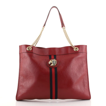 Gucci Rajah Chain Tote Leather Large