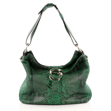 Gucci G Wave Hobo Python Medium