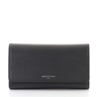 Balenciaga Flap Wallet Leather Long