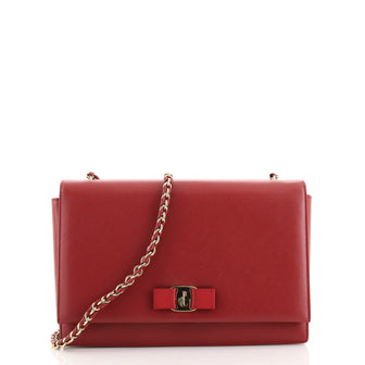 Salvatore Ferragamo Ginny Crossbody Bag Saffiano Leather Medium