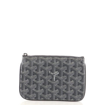 Goyard Senat Zip Pouch Coated Canvas Mini