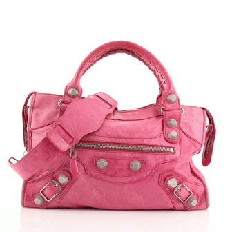Balenciaga City Giant Studs Bag Leather Medium