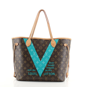 Louis Vuitton Neverfull NM Tote Limited Edition V Monogram Canvas MM