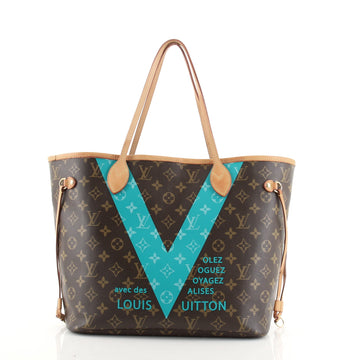 Louis Vuitton Neverfull NM Tote Limited Edition V Monogram Canvas MM