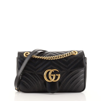 Gucci GG Marmont Flap Bag Matelasse Leather Small
