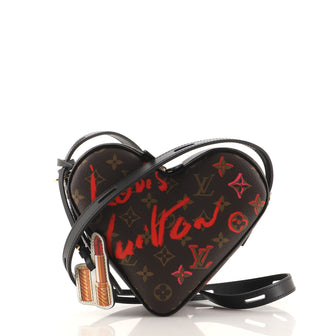 Louis Vuitton Coeur Handbag Limited Edition Fall in Love Monogram Canvas