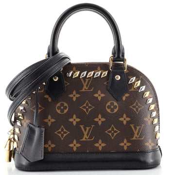 Louis Vuitton Metal Stones Alma Handbag Studded Monogram Canvas BB
