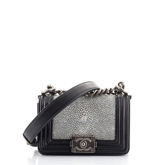 Chanel Boy Flap Bag Stingray Mini