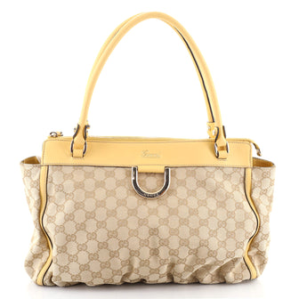 Gucci D-Ring Shoulder Bag GG Canvas Medium