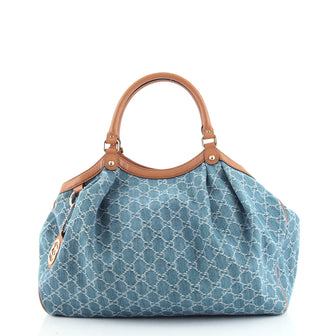 Gucci Sukey Tote GG Denim Large
