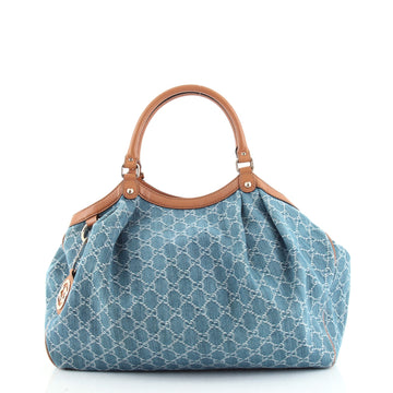 Gucci Sukey Tote GG Denim Large