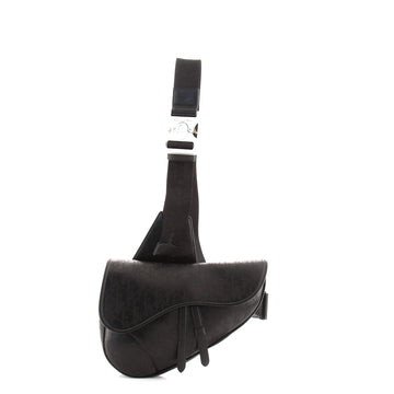 Christian Dior Saddle Crossbody Bag Oblique Galaxy Leather
