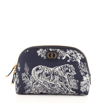 Christian Dior 30 Montaigne Cosmetic Pouch Jacquard Canvas Medium